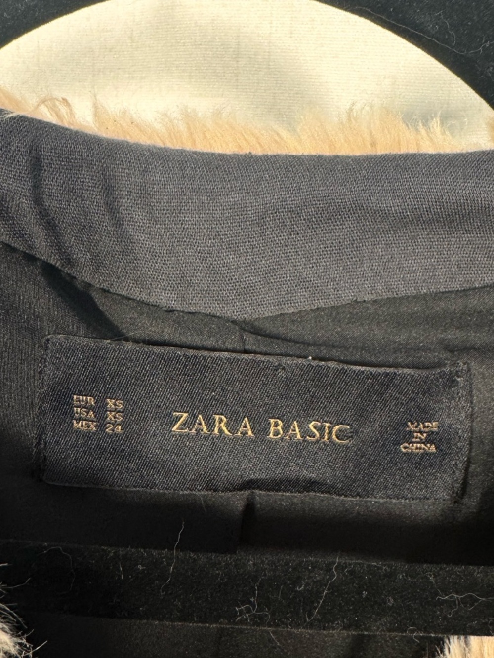 Zara Tan Longline Faux Fur Coat - Picture 5 of 5